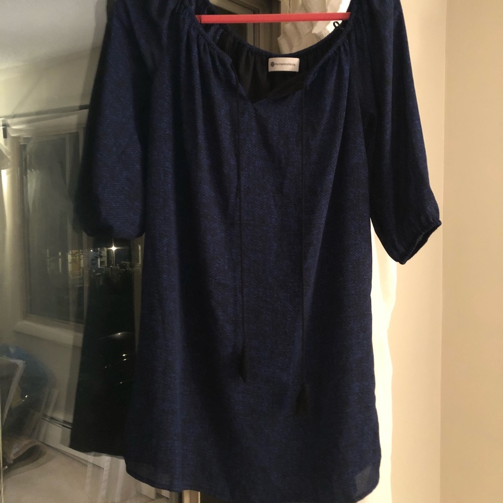 Blue and Black Dress.